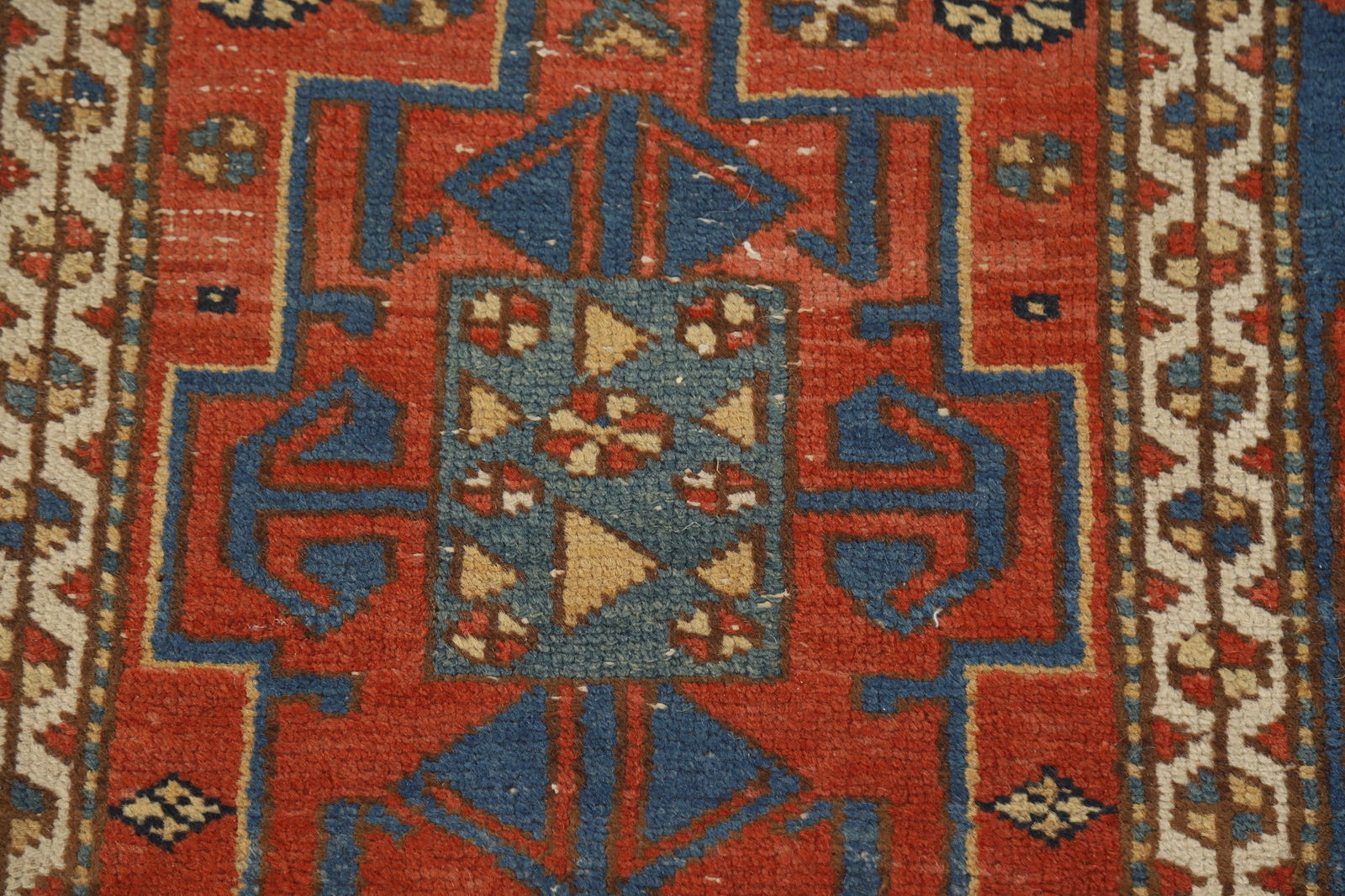 Vegetable Dye Antique Heriz Serapi Persian Runner Rug 3x13 - 10