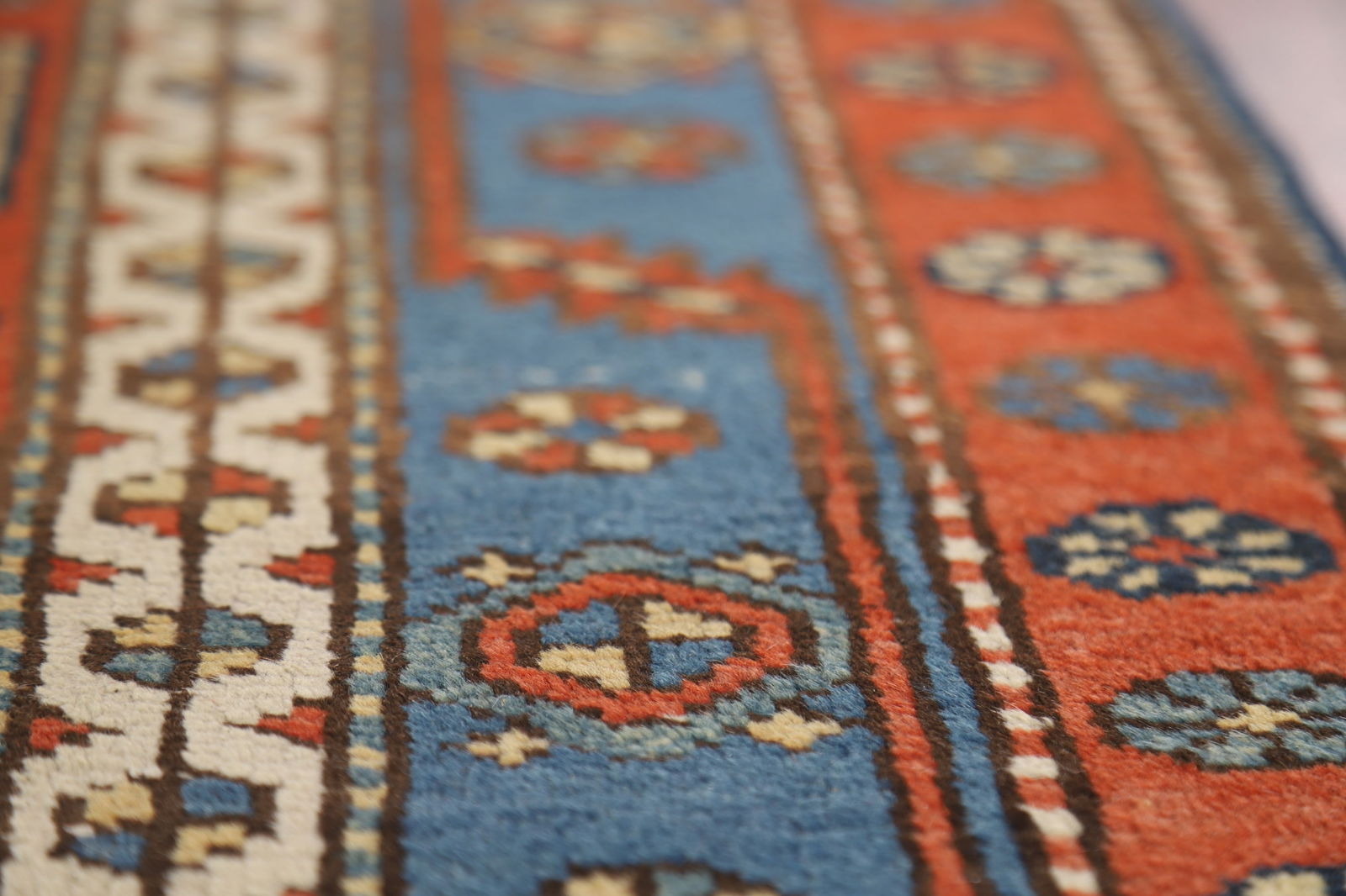 Vegetable Dye Antique Heriz Serapi Persian Runner Rug 3x13 - 12