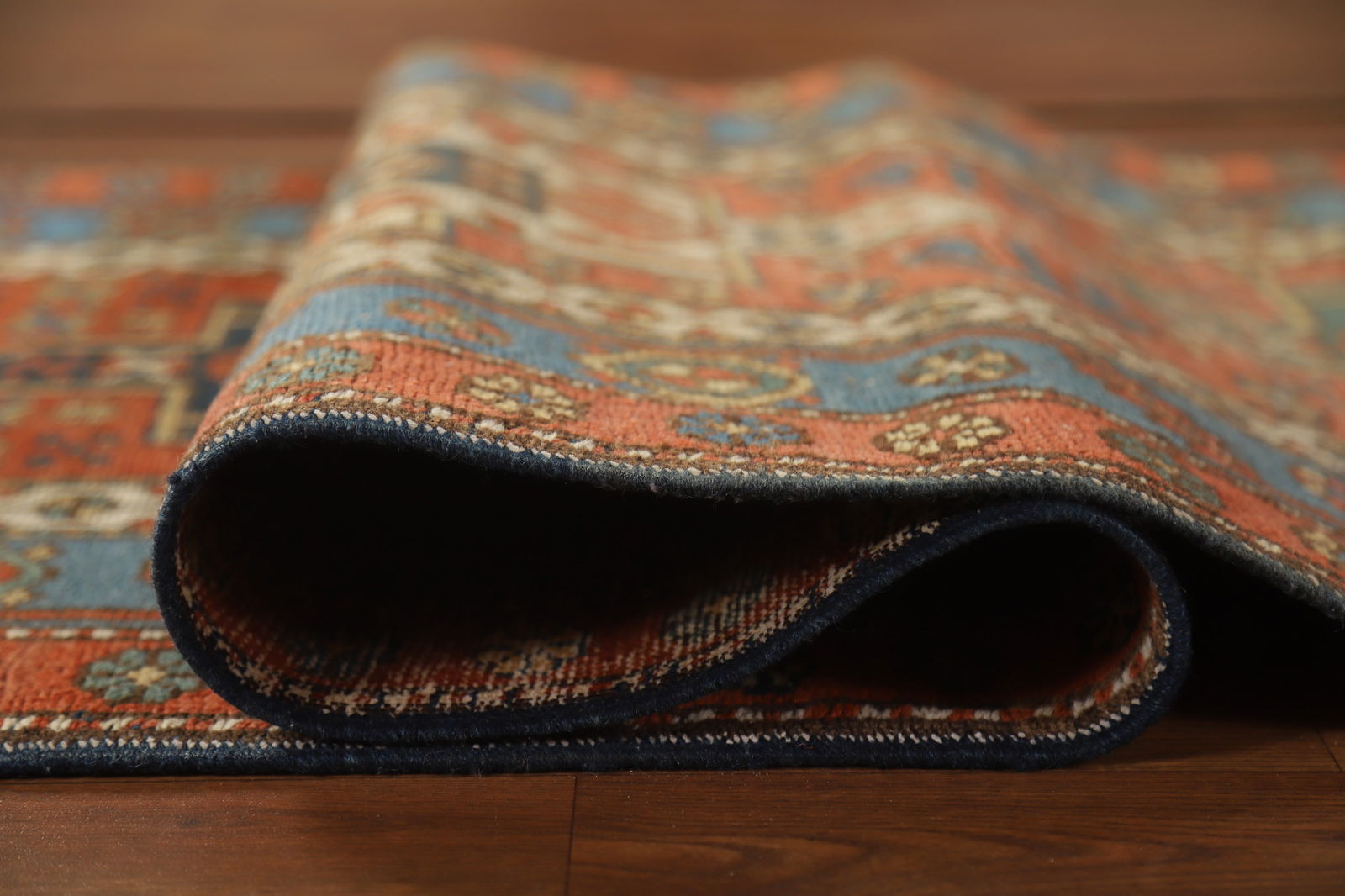 Vegetable Dye Antique Heriz Serapi Persian Runner Rug 3x13 - 13