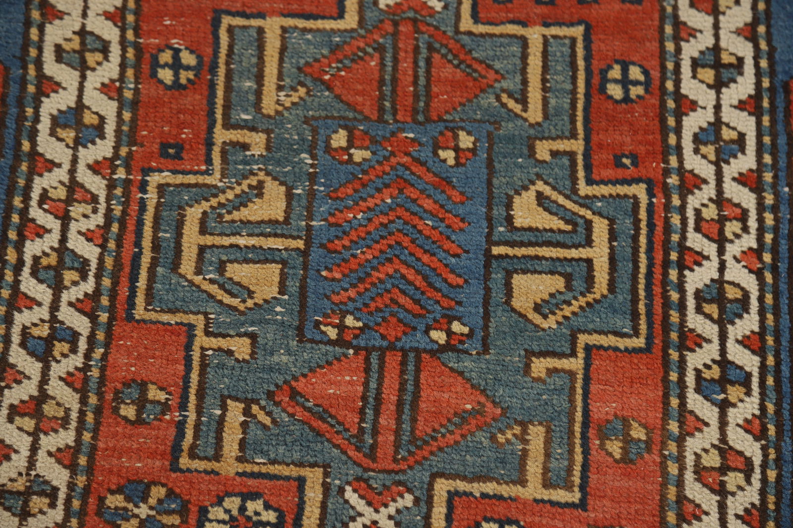 Vegetable Dye Antique Heriz Serapi Persian Runner Rug 3x13 - 9