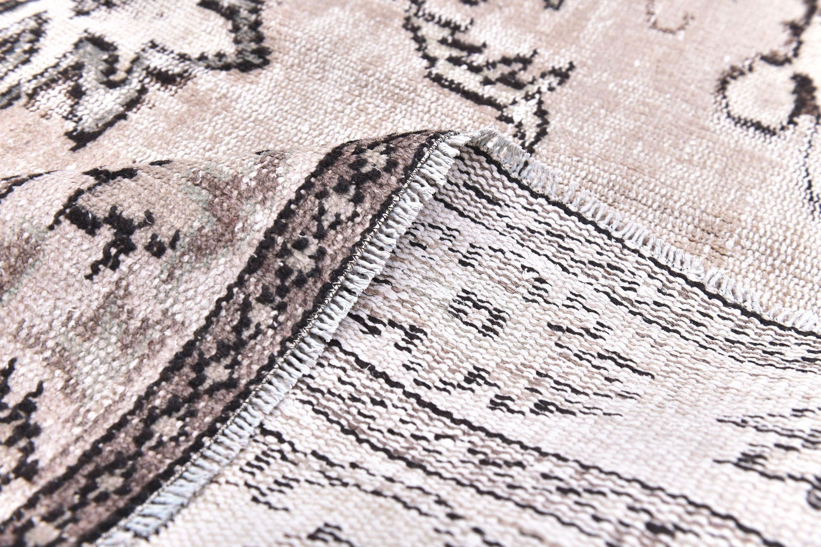 6'1'' x 9'3'' Handmade Vintage Wool Rug - 244755 - 13