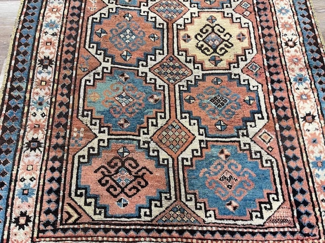 Antique Moghan Kazak Caucasian Rug-4924 - 2