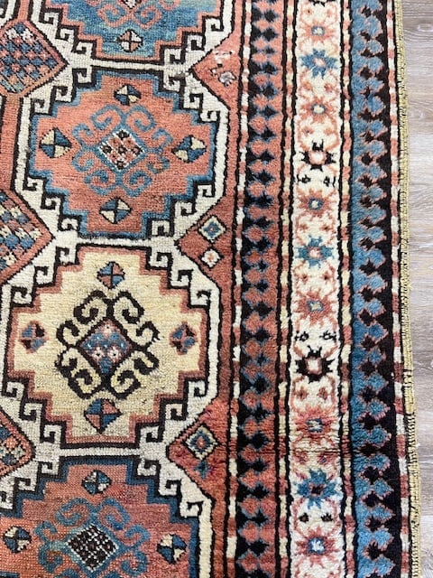 Antique Moghan Kazak Caucasian Rug-4924 - 5