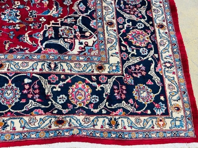 Vintage Persian Mashad- Kashmar rug-5093 - 2