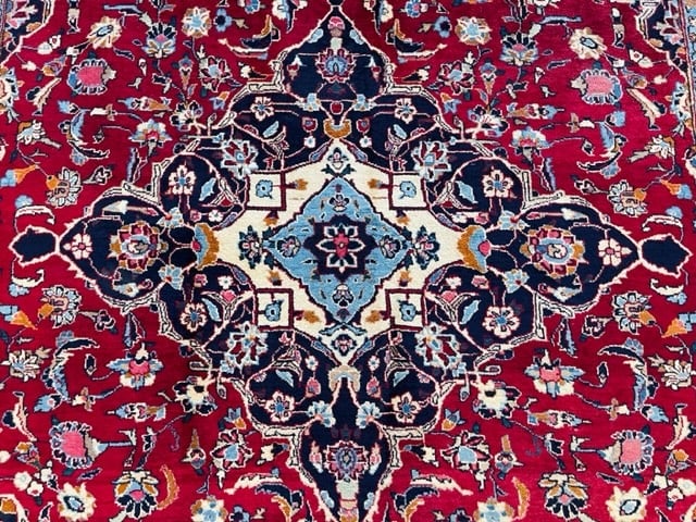Vintage Persian Mashad- Kashmar rug-5093 - 4