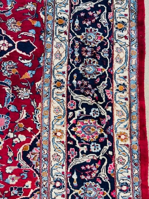 Vintage Persian Mashad- Kashmar rug-5093 - 5