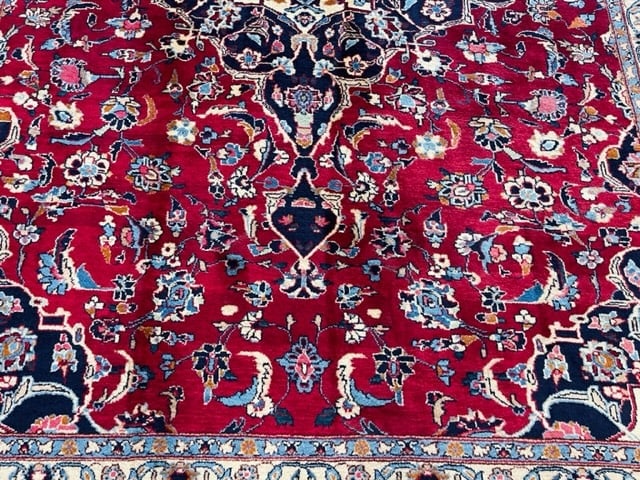 Vintage Persian Mashad- Kashmar rug-5093 - 7