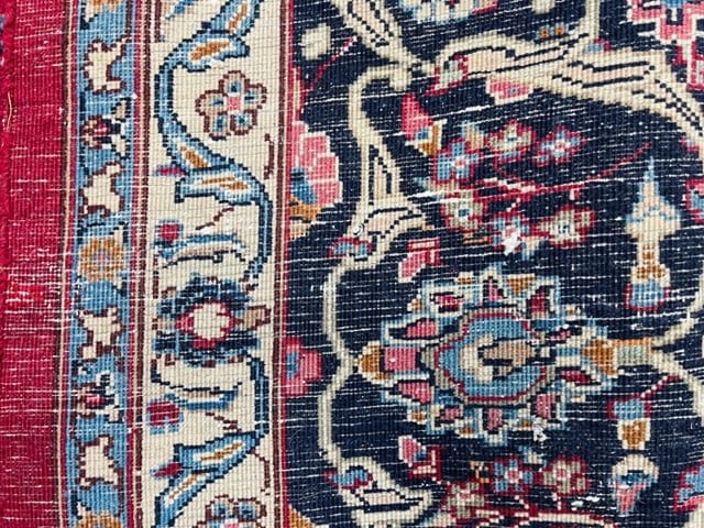 Vintage Persian Mashad- Kashmar rug-5093 - 9