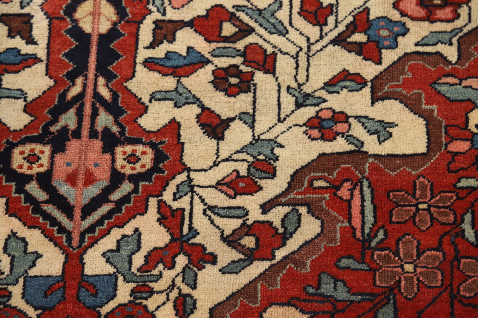 Pre-1900 Antique Vegetable Dye Sarouk Farahan Persian Rug 4x6 - 10