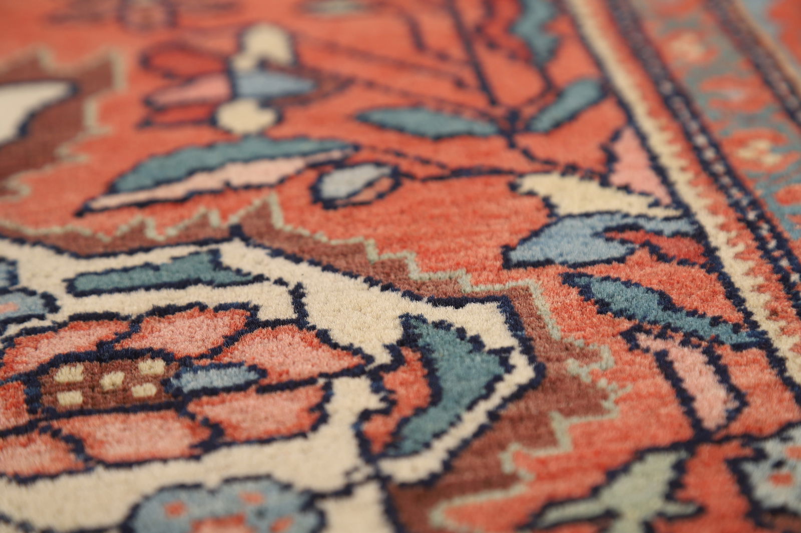 Pre-1900 Antique Vegetable Dye Sarouk Farahan Persian Rug 4x6 - 11