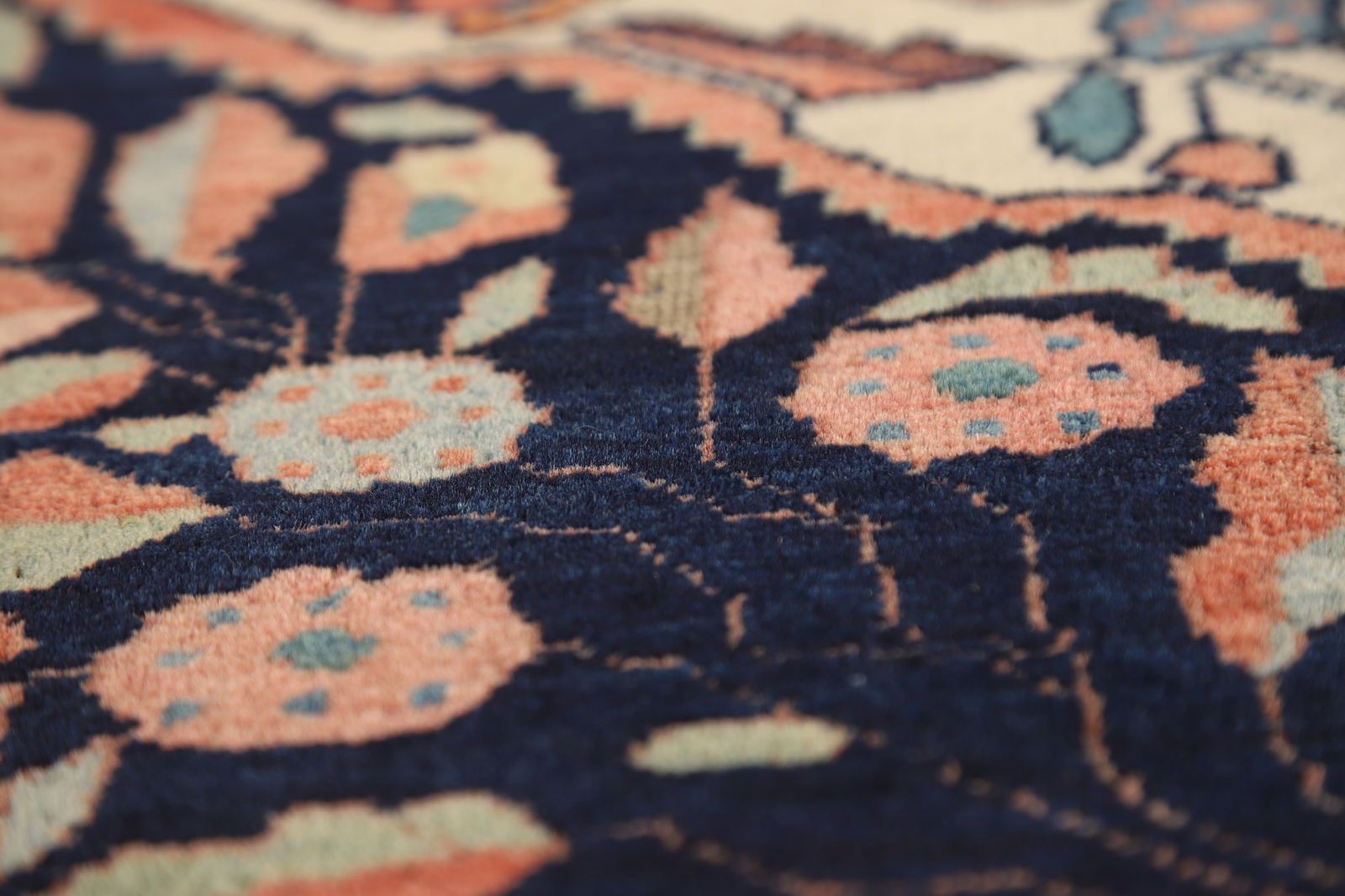 Pre-1900 Antique Vegetable Dye Sarouk Farahan Persian Rug 4x6 - 12