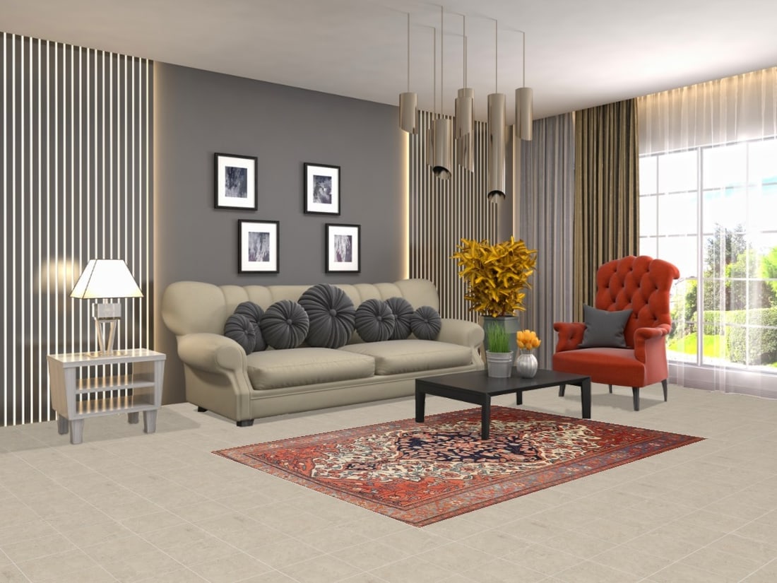 Pre-1900 Antique Vegetable Dye Sarouk Farahan Persian Rug 4x6 - 2