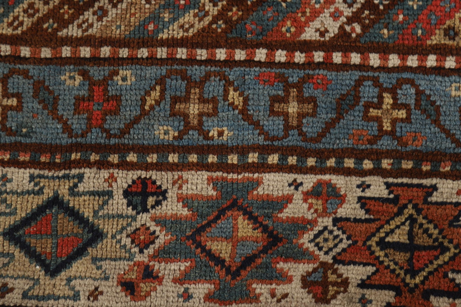 Pre-1900 Antique Vegetable Dye Kazak Oriental Area Rug 5x13 - 10