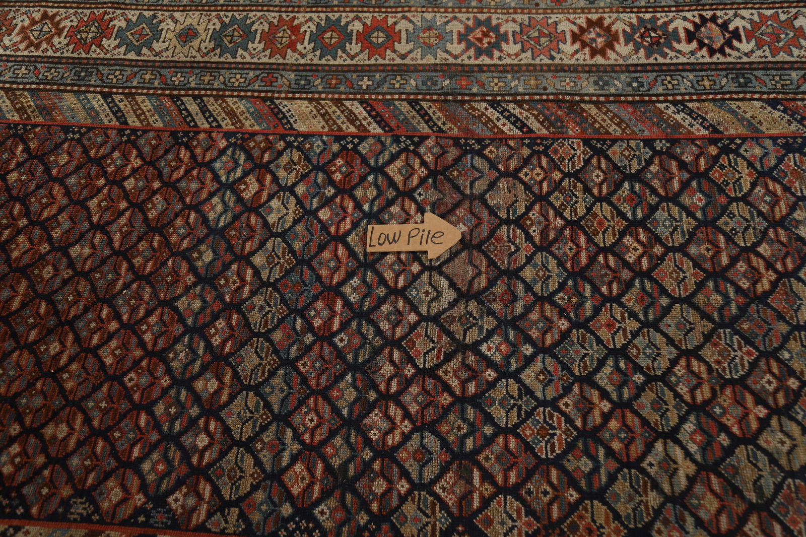 Pre-1900 Antique Vegetable Dye Kazak Oriental Area Rug 5x13 - 14