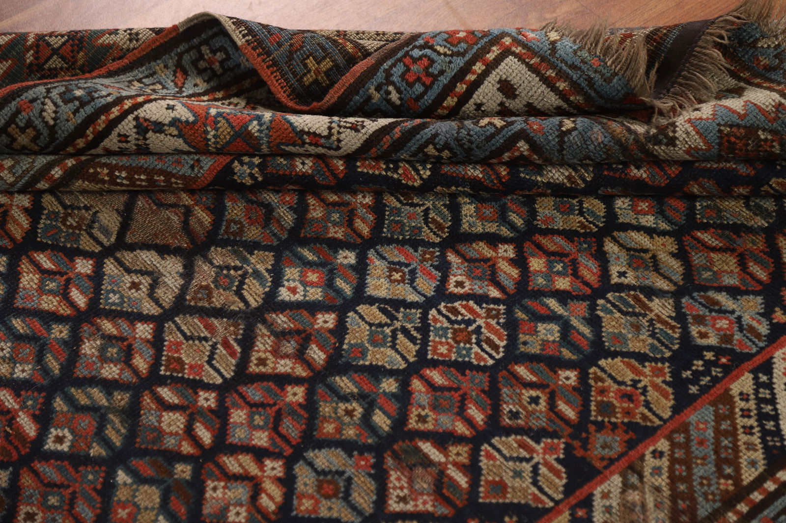 Pre-1900 Antique Vegetable Dye Kazak Oriental Area Rug 5x13 - 20