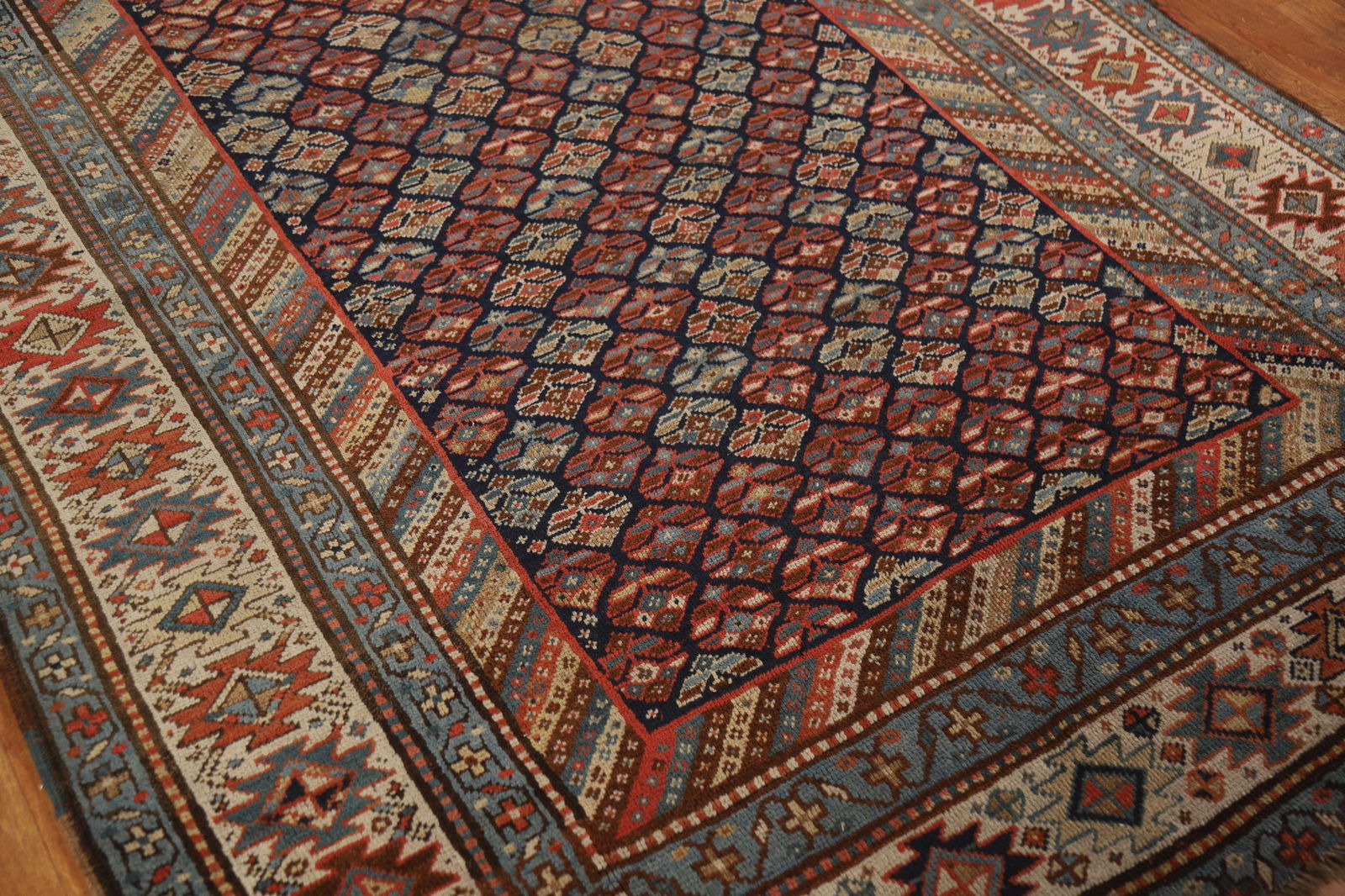 Pre-1900 Antique Vegetable Dye Kazak Oriental Area Rug 5x13 - 7