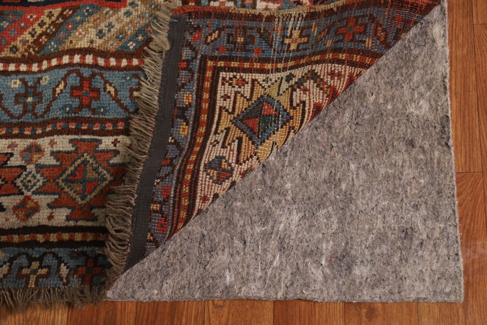 Pre-1900 Antique Vegetable Dye Kazak Oriental Area Rug 5x13 - 8