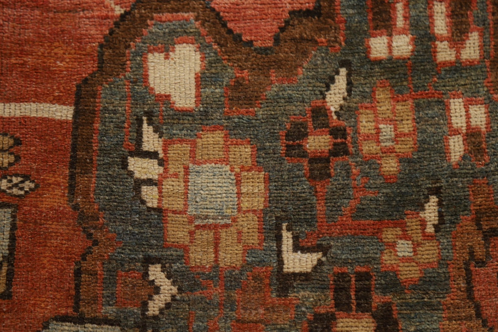 Antique Vegetable Dye Bakhtiari Persian Rug 11x18 - 10