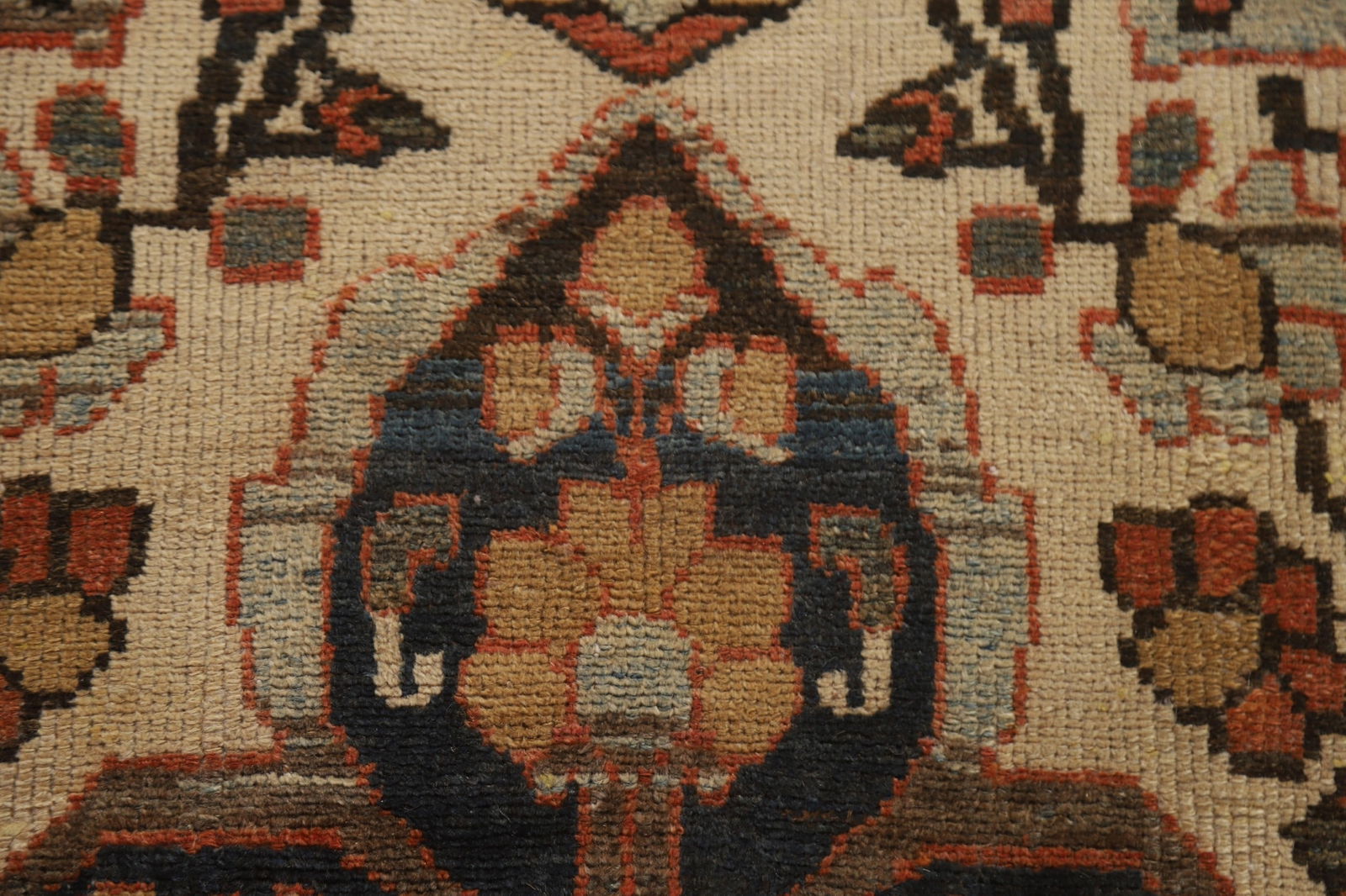 Antique Vegetable Dye Bakhtiari Persian Rug 11x18 - 11