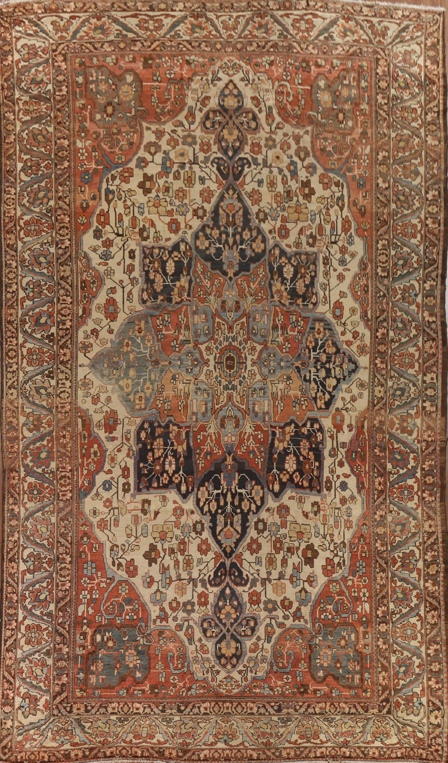 Antique Vegetable Dye Bakhtiari Persian Rug 11x18: Title: Antique Vegetable Dye Bakhtiari Persian Rug 11x18 Description:A Beautiful Genuine Iran ( Persia ) Bakhtiari rug is Hand Knotted by skillful weavers in Iran ( Persia ) with