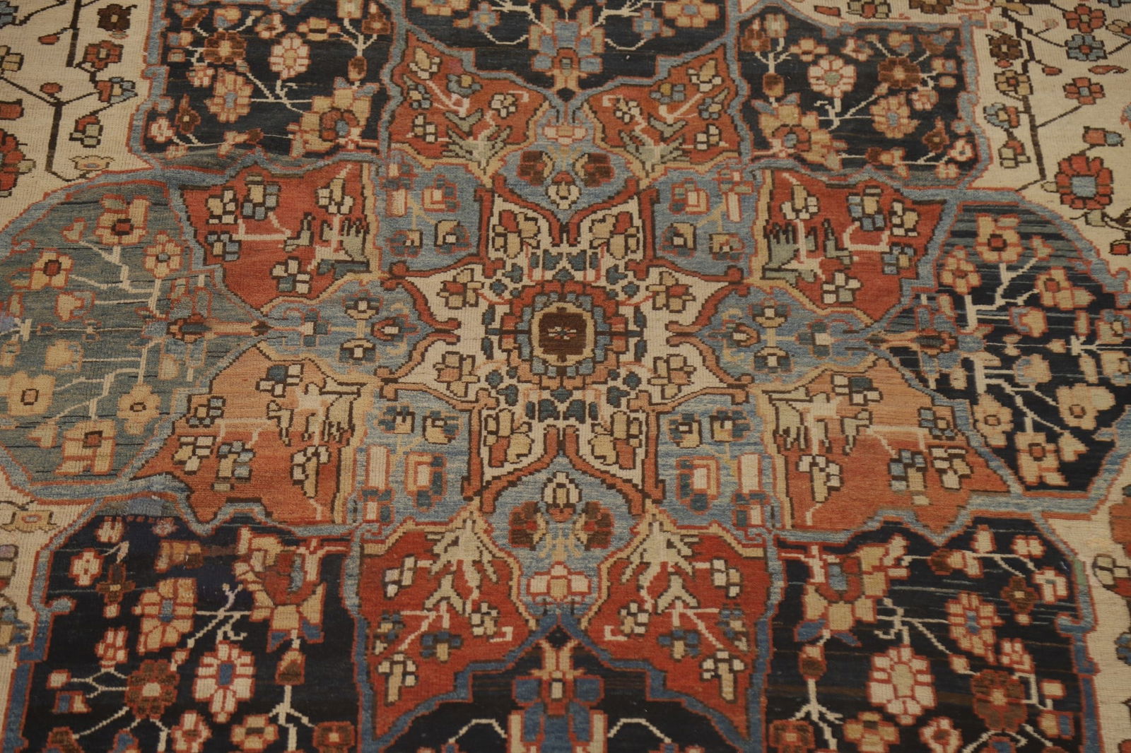 Antique Vegetable Dye Bakhtiari Persian Rug 11x18 - 5