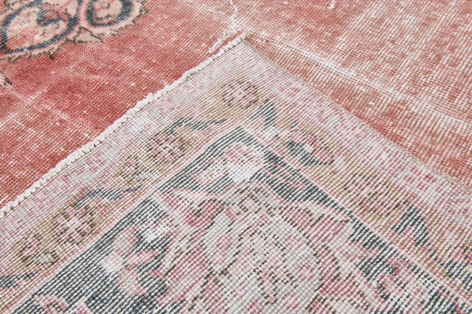 7'5'' x 12'0'' Handmade Vintage Wool Rug - 21709 - 13