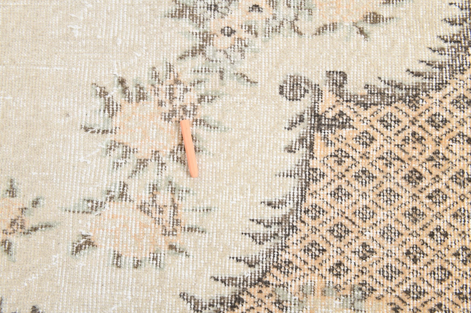 6'11'' x 10'3'' Handmade Vintage Wool Rug - 6874 - 6