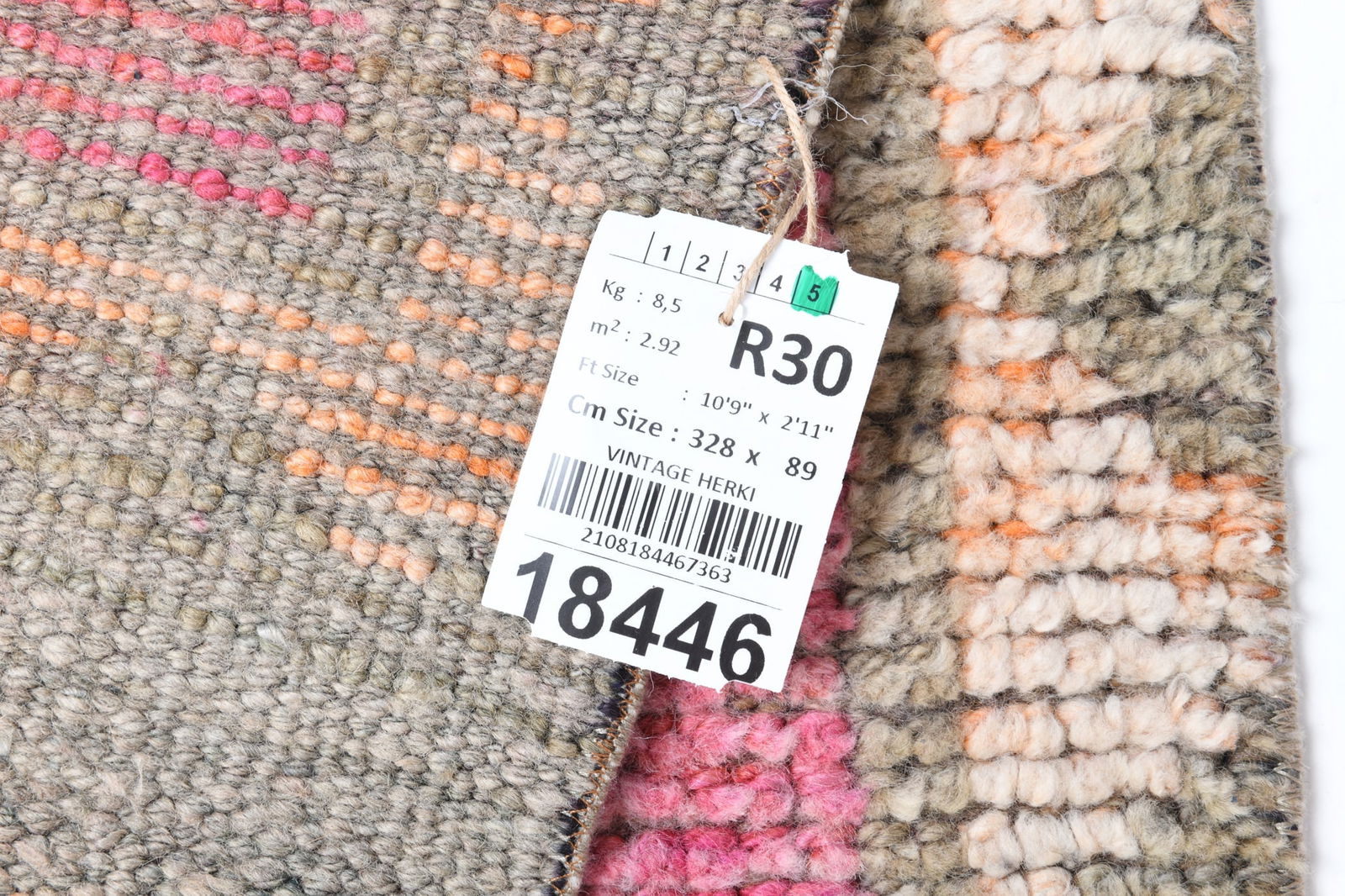 2'11'' x 10'9'' Vintage Wool Runner Rug - 18446 - 15