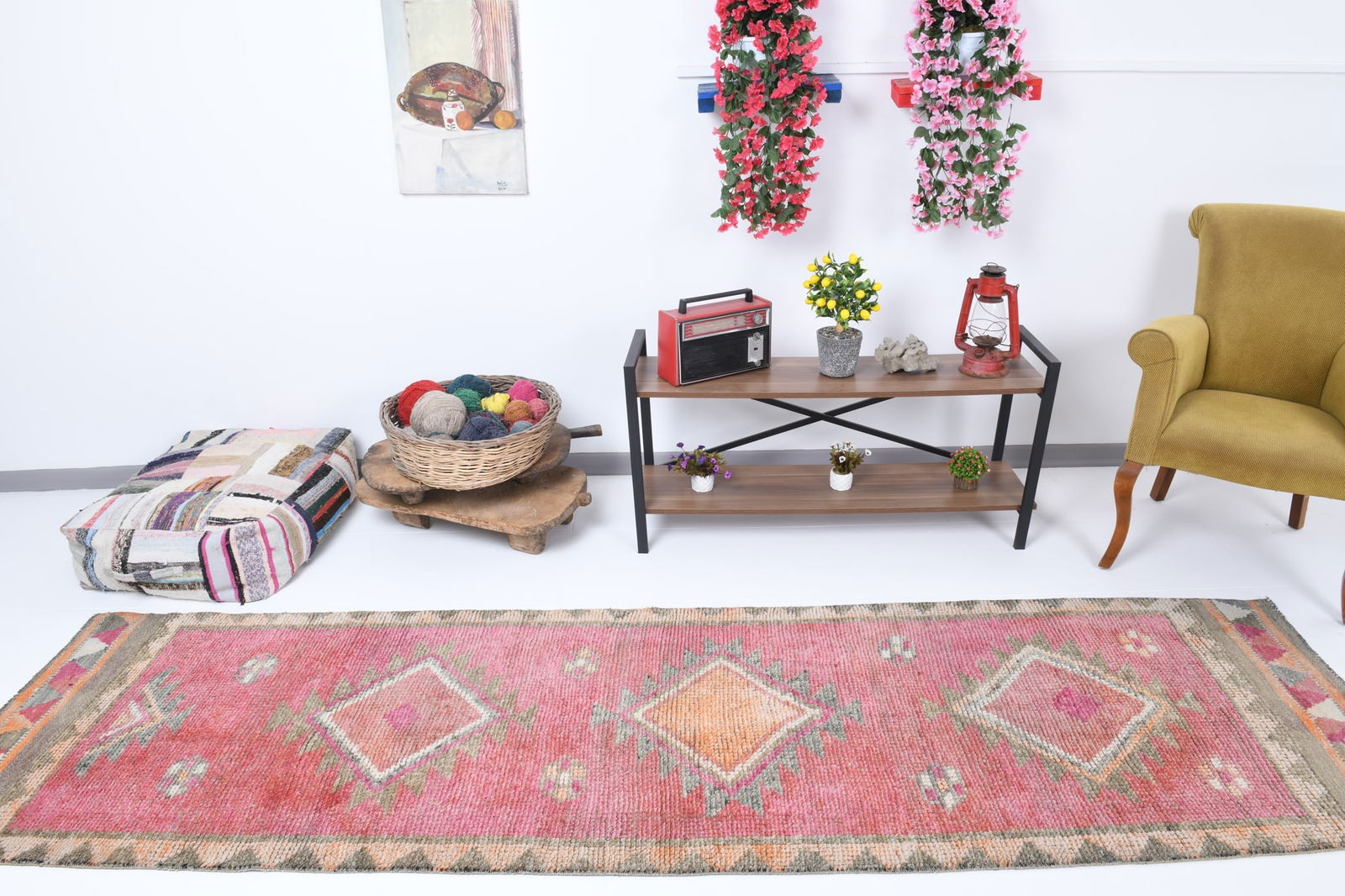 2'11'' x 10'9'' Vintage Wool Runner Rug - 18446 - 2