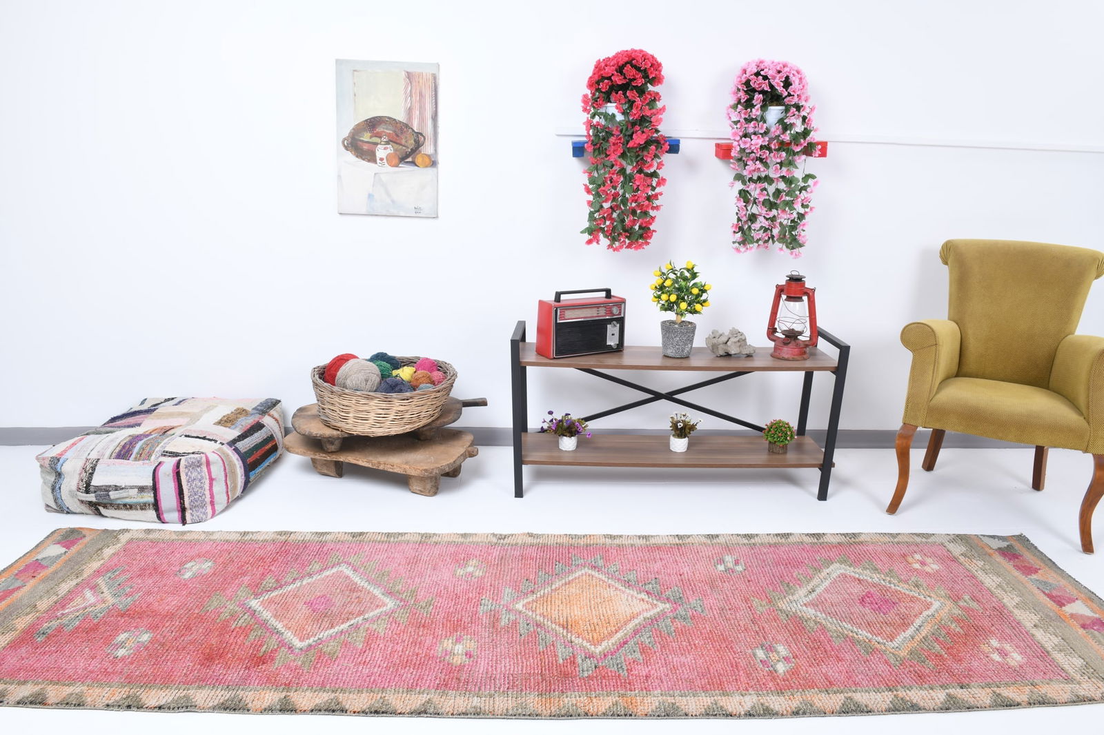 2'11'' x 10'9'' Vintage Wool Runner Rug - 18446 - 3