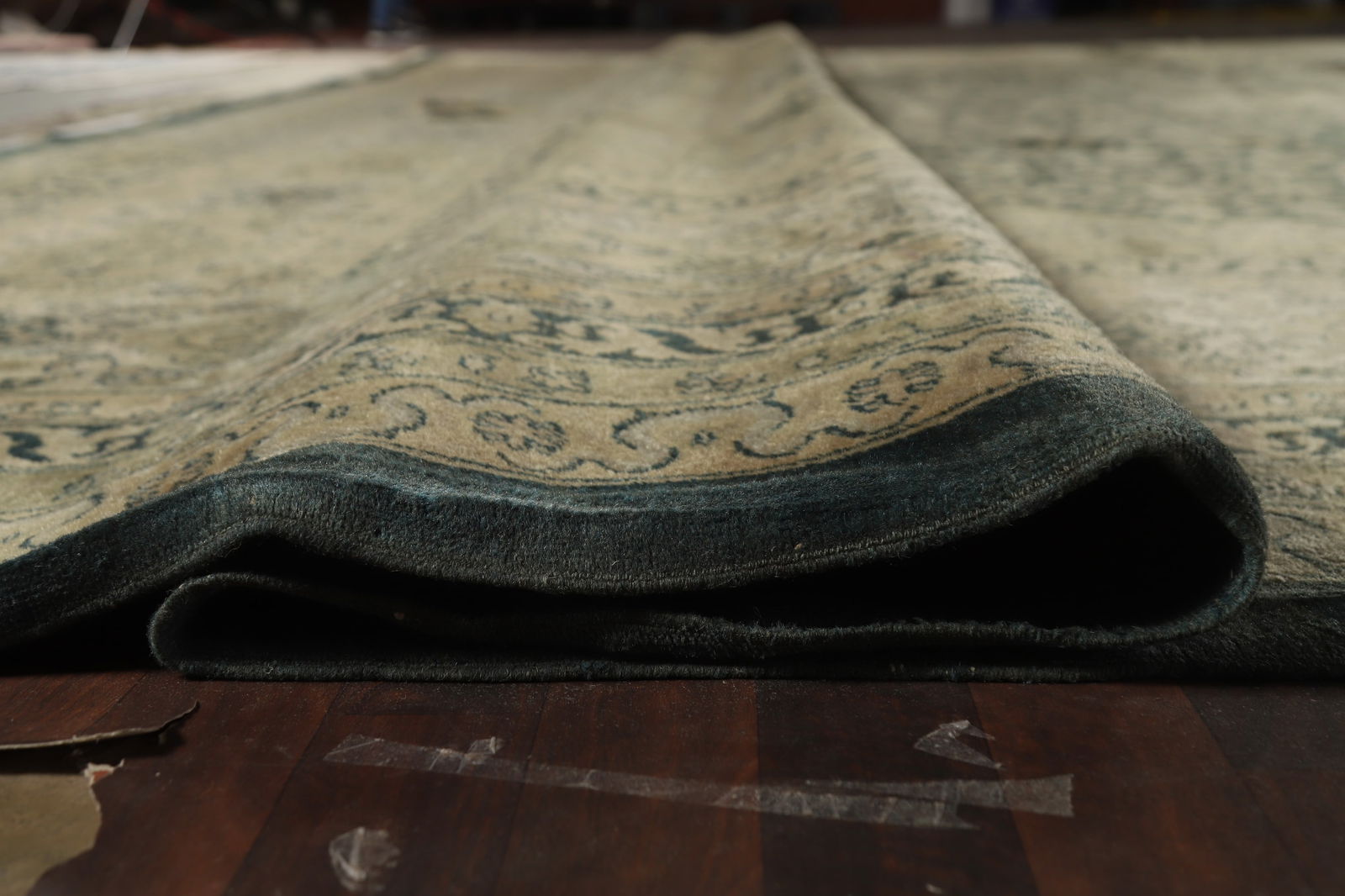 Pre-1900 Antique Vegetable Dye Mahal Signed Persian Large Rug 20x39 - 19