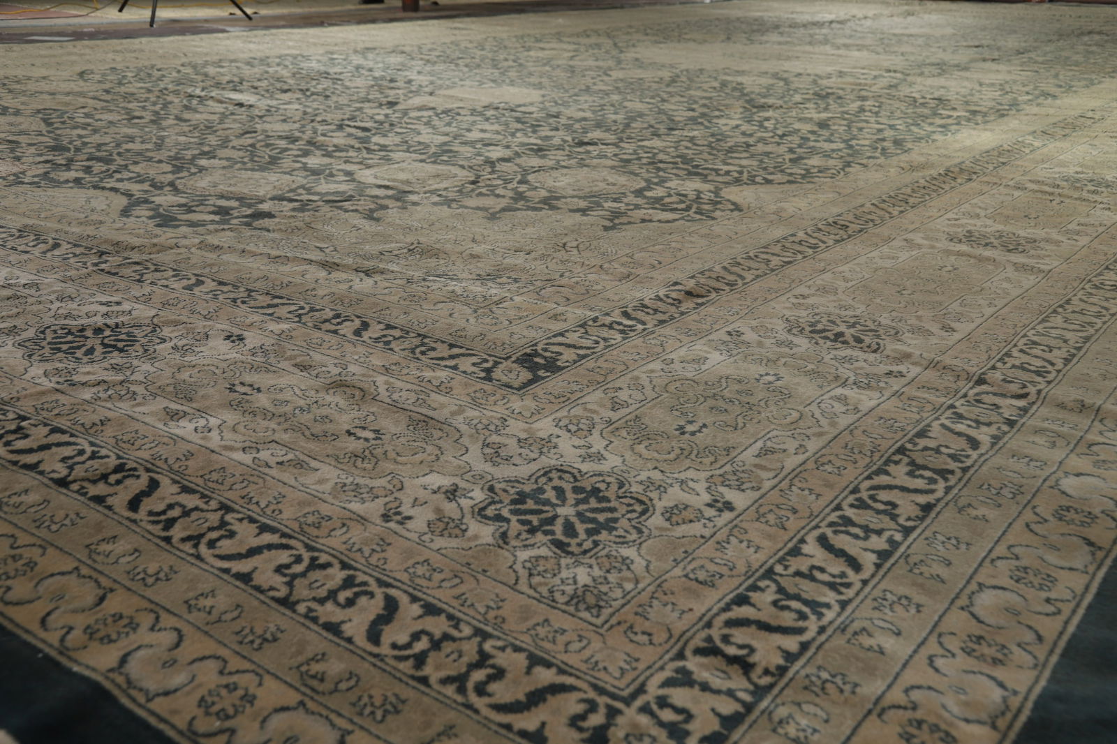 Pre-1900 Antique Vegetable Dye Mahal Signed Persian Large Rug 20x39 - 6