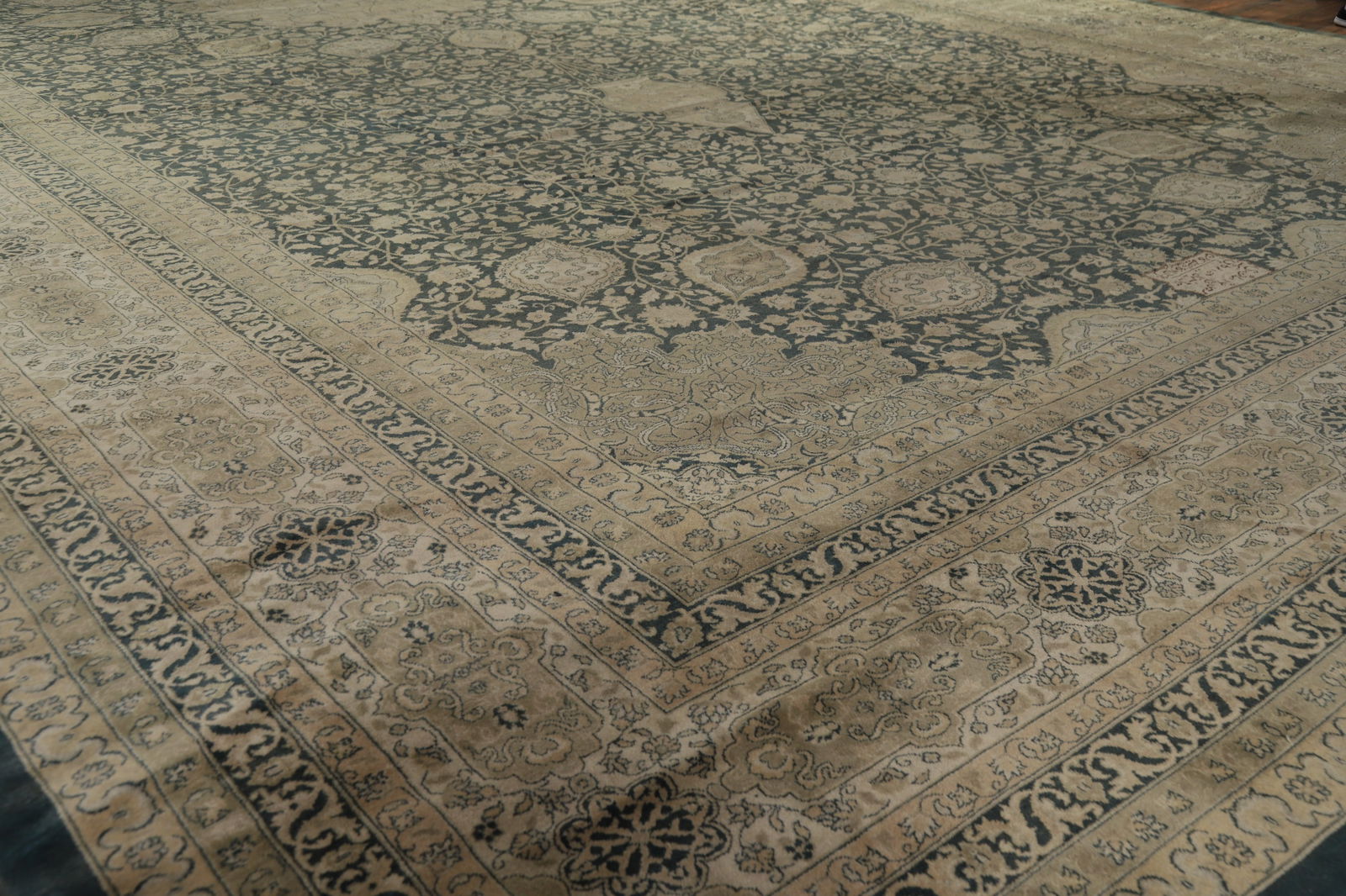 Pre-1900 Antique Vegetable Dye Mahal Signed Persian Large Rug 20x39 - 7