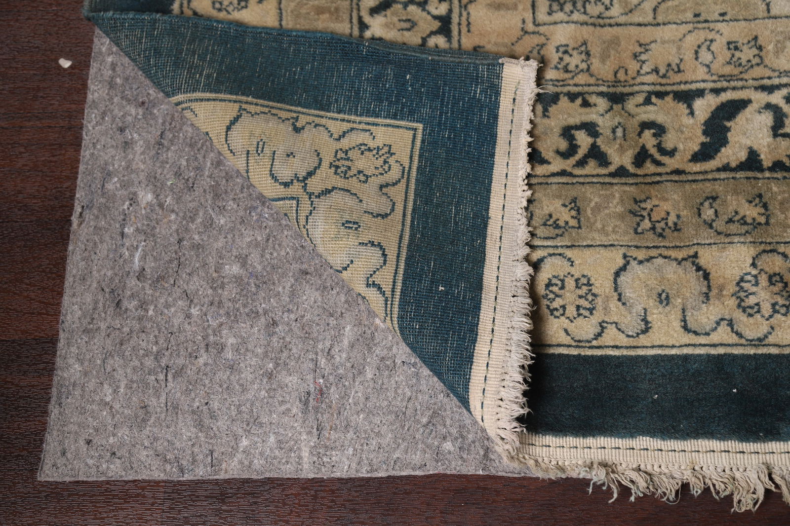 Pre-1900 Antique Vegetable Dye Mahal Signed Persian Large Rug 20x39 - 8