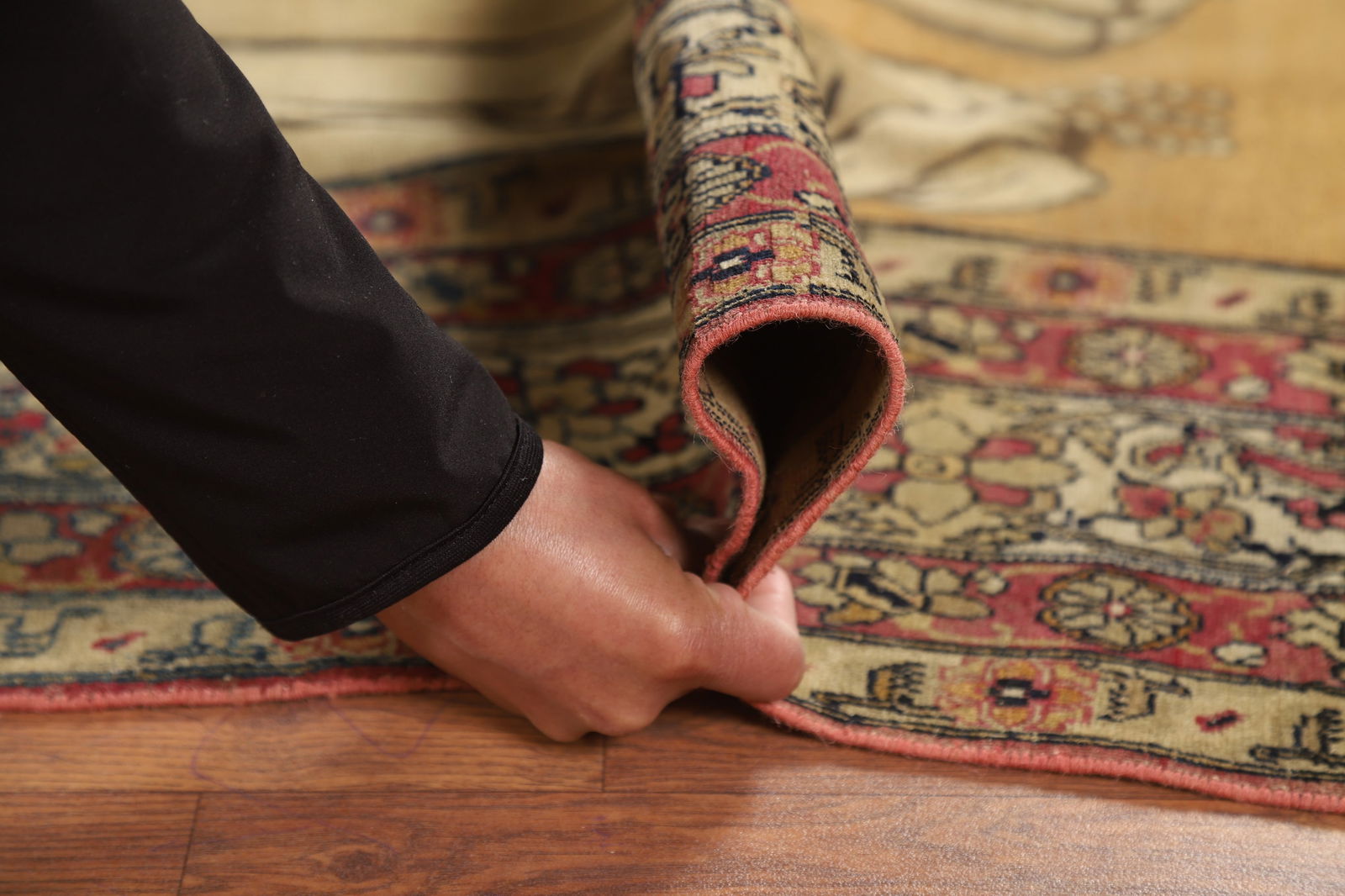 Pre-1900 Antique Vegetable Dye Kerman Persian Rug 4x7 - 20