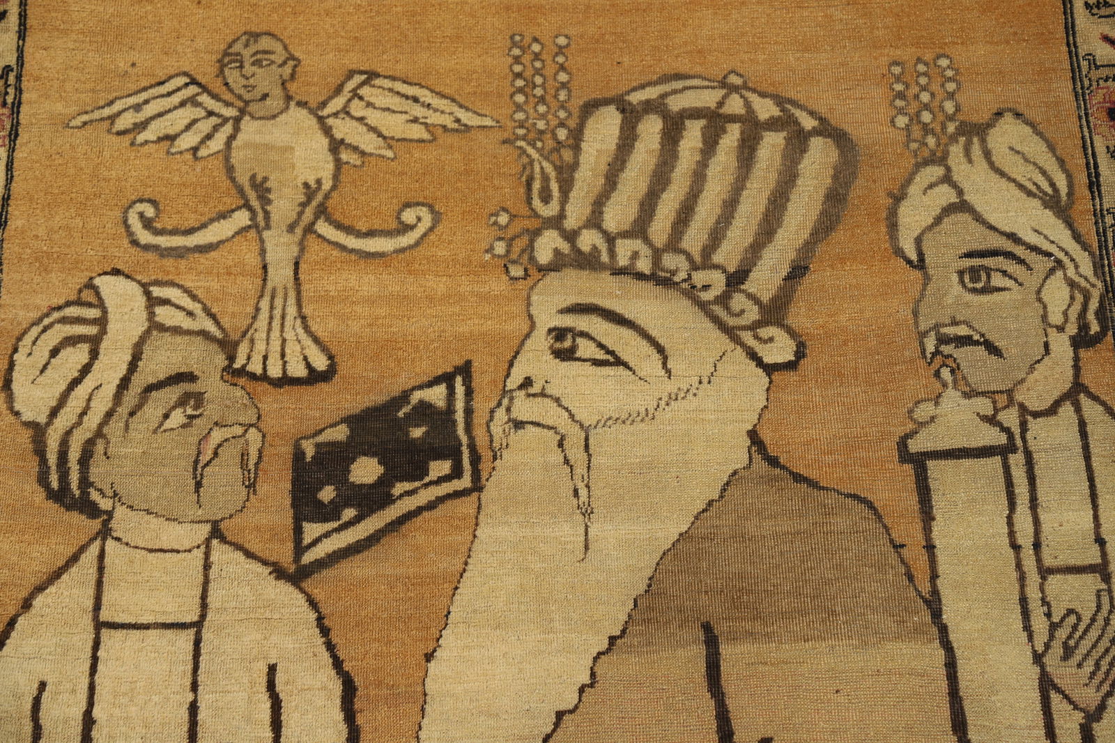 Pre-1900 Antique Vegetable Dye Kerman Persian Rug 4x7 - 9