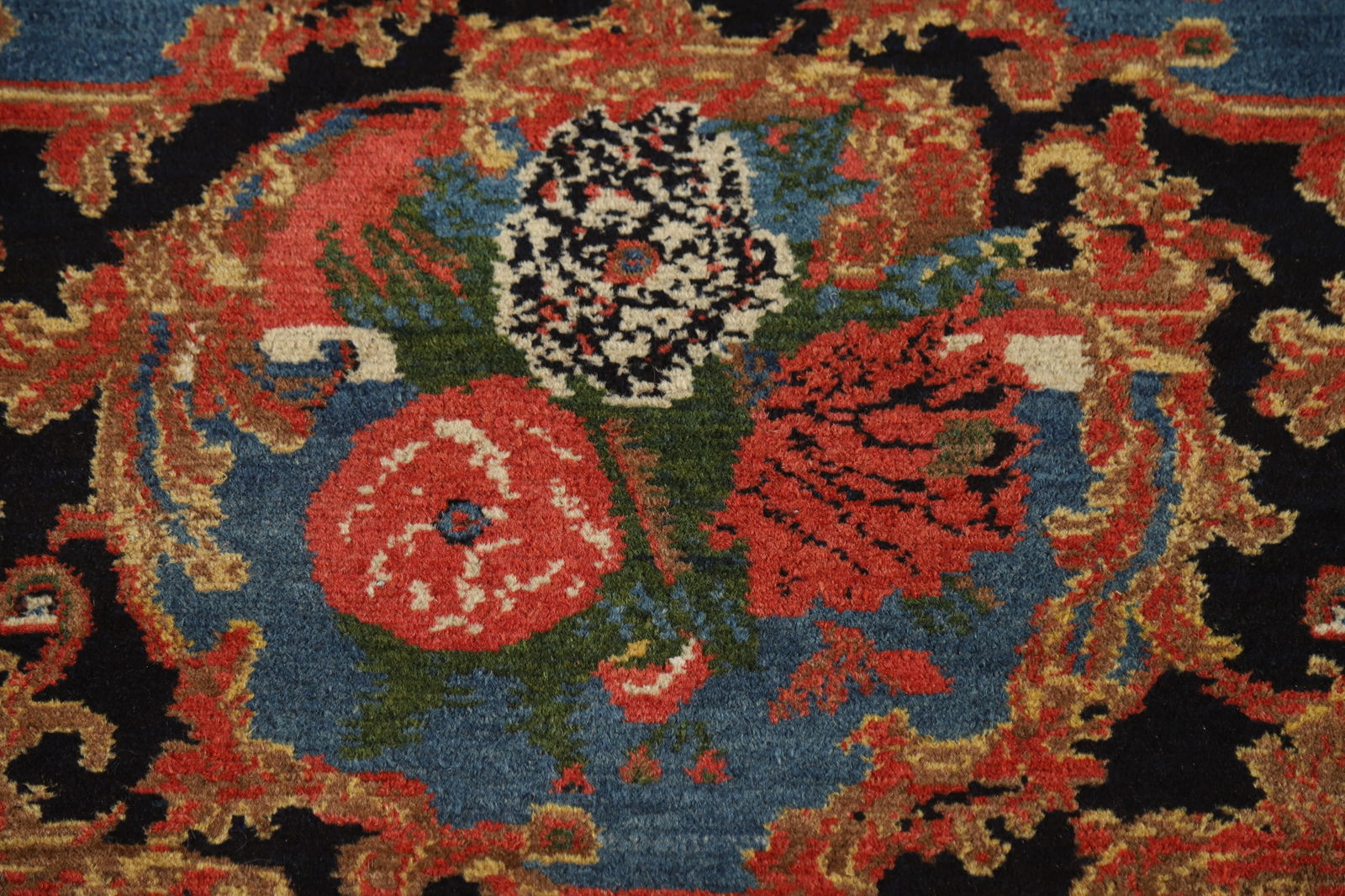 Antique Vegetable Dye Senneh Persian Runner Rug 3x19 - 10