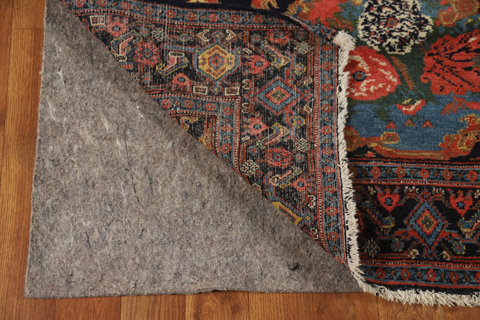 Antique Vegetable Dye Senneh Persian Runner Rug 3x19 - 9