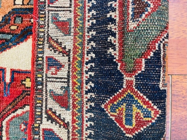 Antique Unusual Crown Bakhtiari Runner-307 - 9