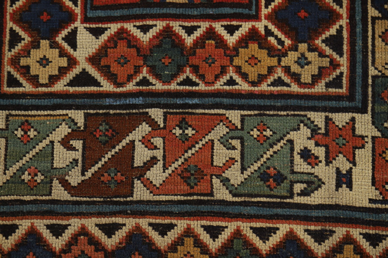Pre-1900 Antique Wool Handmade Kazak Vegetable Dye Rug 4x8 - 10