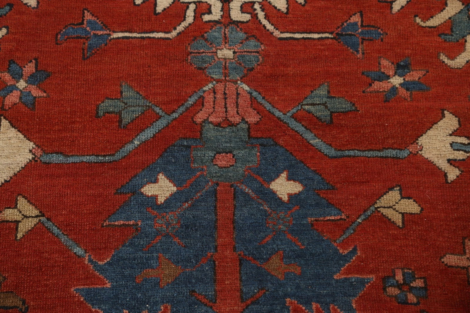 Pre-1900 Antique Vegetable Dye Heriz Serapi Persian Rug 11x13 - 10