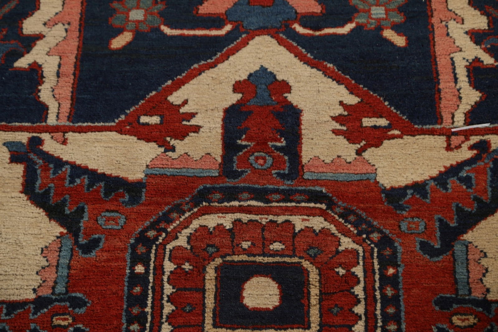 Pre-1900 Antique Vegetable Dye Heriz Serapi Persian Rug 11x13 - 11