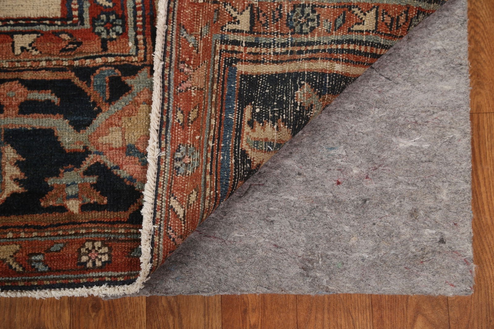 Pre-1900 Antique Vegetable Dye Heriz Serapi Persian Rug 11x13 - 8