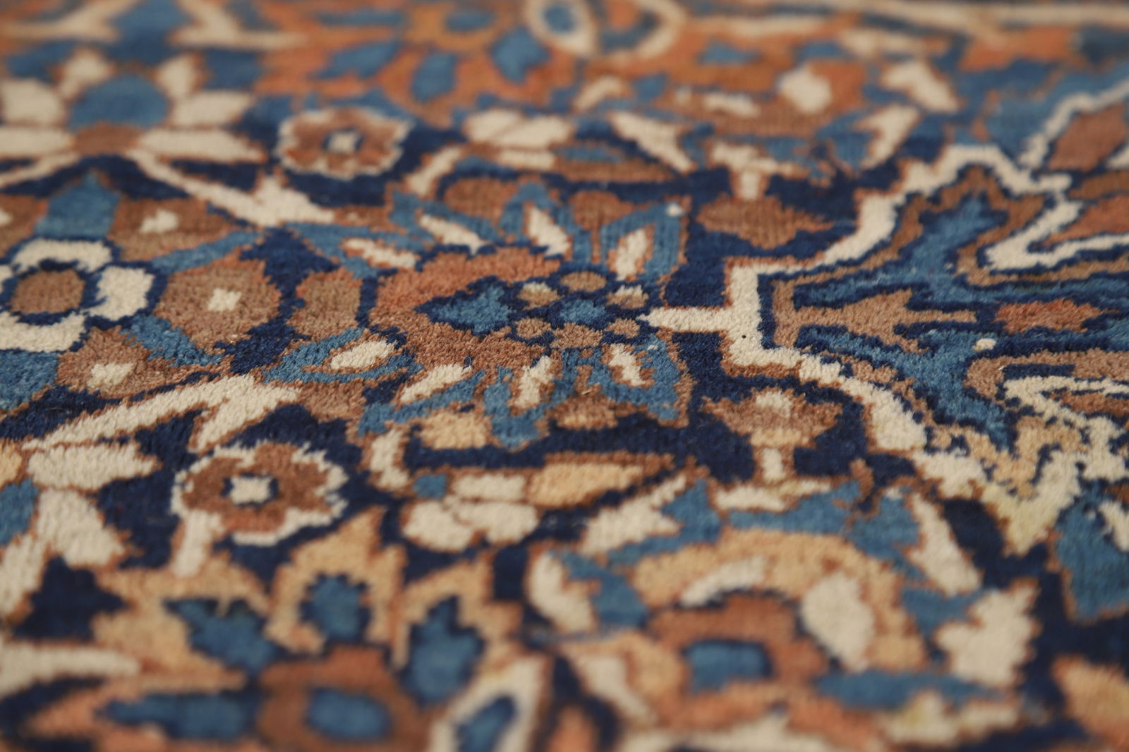 Pre-1900 Antique Vegetable Dye Kerman Ravar Persian Rug 5x7 - 11