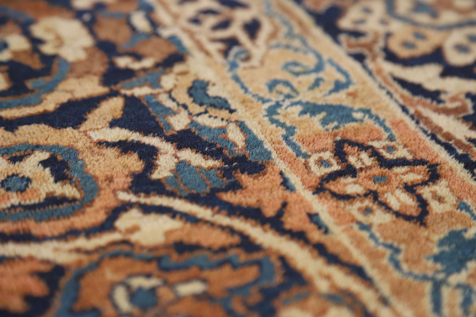 Pre-1900 Antique Vegetable Dye Kerman Ravar Persian Rug 5x7 - 12