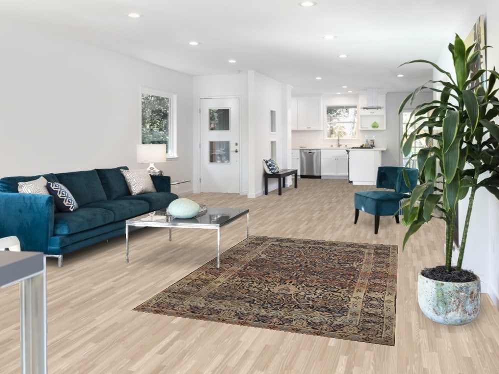 Pre-1900 Antique Vegetable Dye Kerman Ravar Persian Rug 5x7 - 2