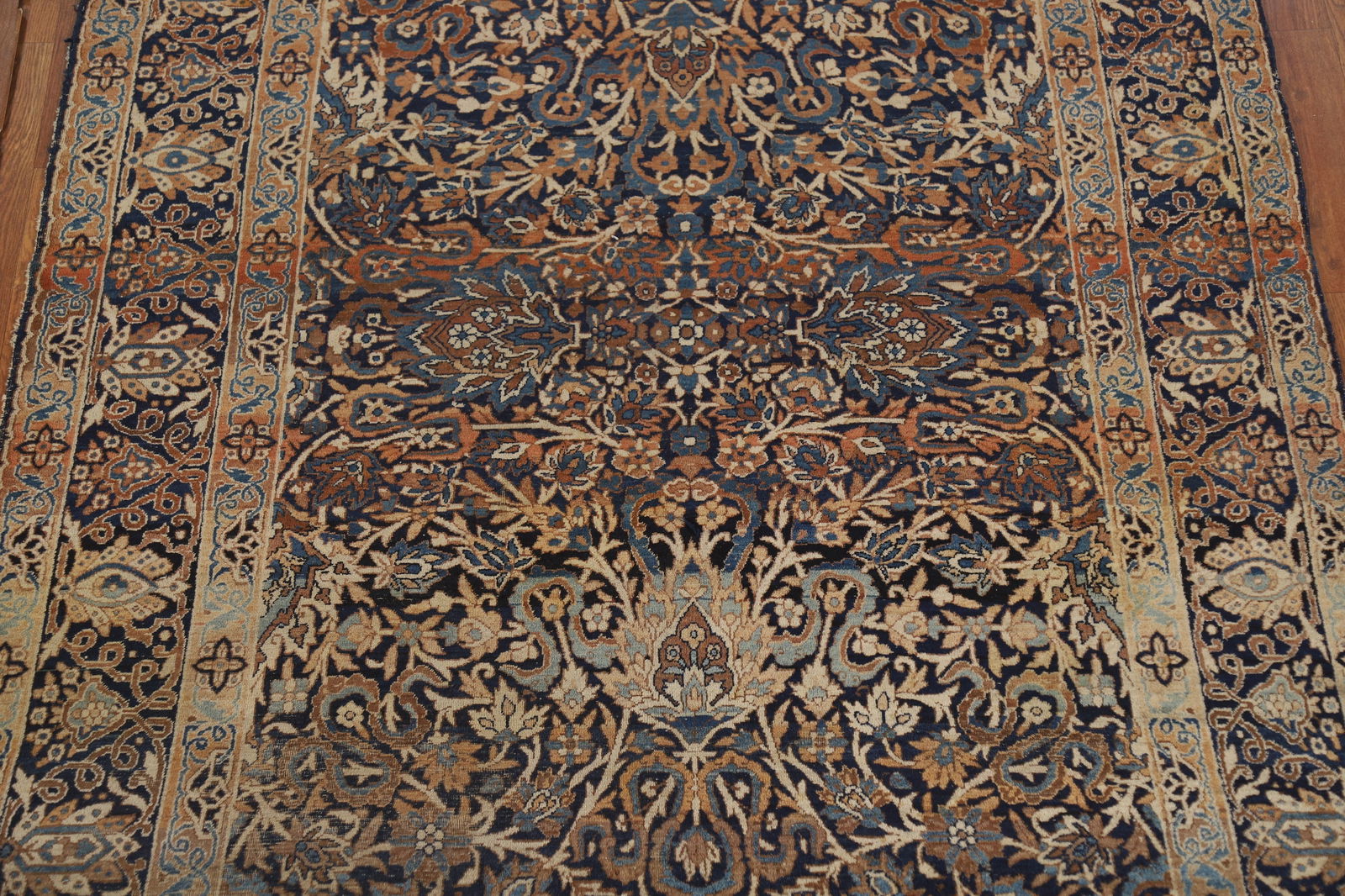 Pre-1900 Antique Vegetable Dye Kerman Ravar Persian Rug 5x7 - 4