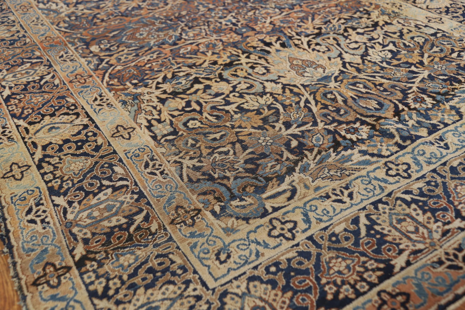 Pre-1900 Antique Vegetable Dye Kerman Ravar Persian Rug 5x7 - 6