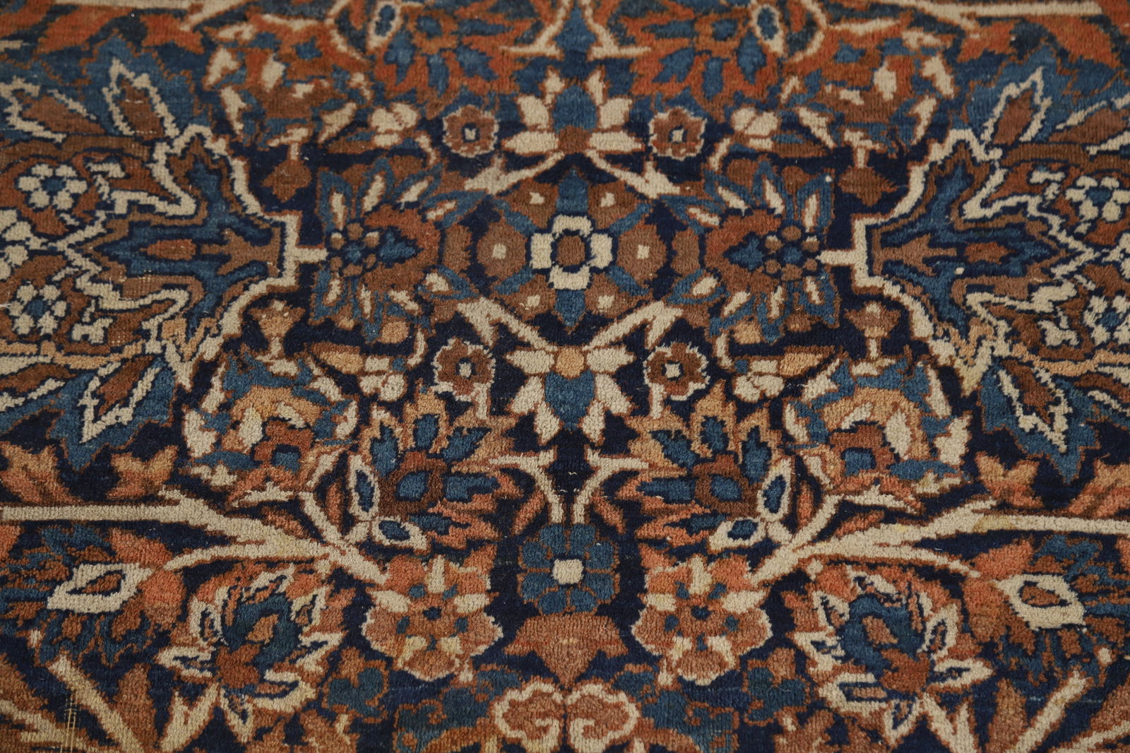 Pre-1900 Antique Vegetable Dye Kerman Ravar Persian Rug 5x7 - 9