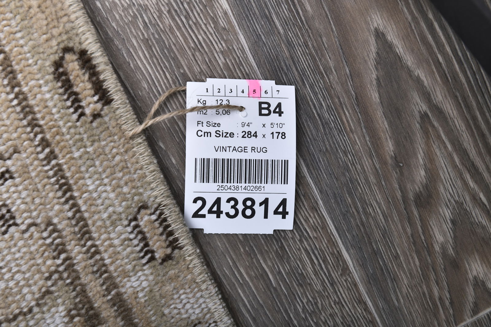 5'10'' x 9'3'' Handmade Vintage Wool Rug - 243814 - 14